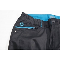 Waist pants ARDON®FLORET black-blue Black-turquoise