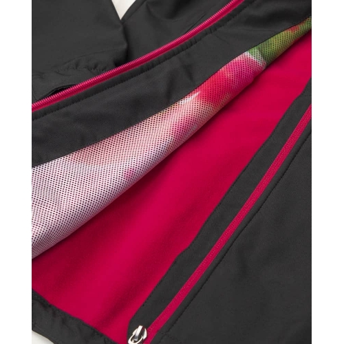 Bunda softshell ARDON®FLORET dámska, čierna (ružové zipsy) XS
