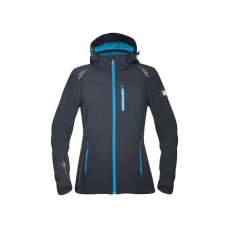 Bunda softsh. ARDON®FLORET dámska, čierna (tyrkysové zipsy) 