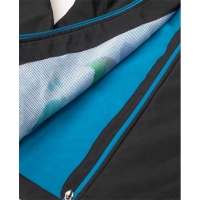 Bunda softsh. ARDON®FLORET dámska, čierna (tyrkysové zipsy) 