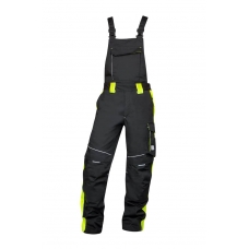 Pants with bib ARDON®NEON black-yellow Yellow