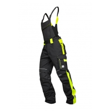 Pants with bib ARDON®NEON black-yellow Yellow