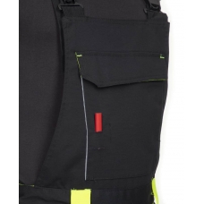 Pants with bib ARDON®NEON black-yellow Yellow