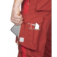 Pants with bib ARDON®URBAN red - SALE Red