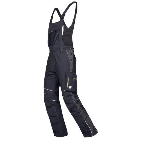 Pants with bib ARDON®URBAN black-gray extended - ON SALE Black