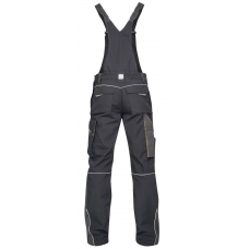 Pants with bib ARDON®URBAN black-gray extended - ON SALE Black