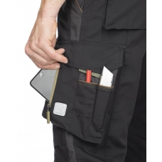 Pants with bib ARDON®URBAN black-gray shortened Black