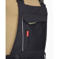 Pants with bib ARDON®URBAN black-gray shortened Black