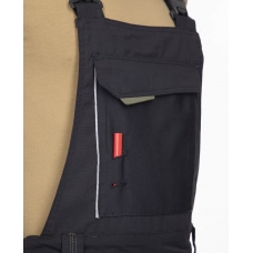 Pants with bib ARDON®URBAN black-gray shortened Black