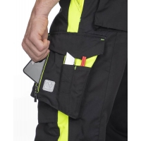 Nohavice do pása ARDON®NEON čierno-žlté, skrátené