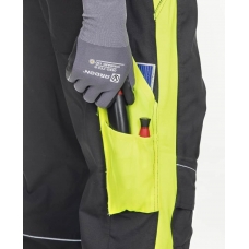 Pants with bib ARDON®NEON black-yellow, shortened Yellow