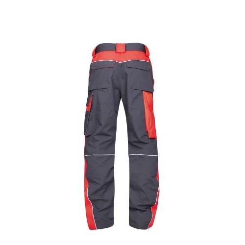 Waist trousers ARDON®NEON grey-red, shortened Red