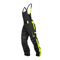 Pants with bib ARDON®NEON WINTER black-yellow Black