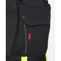 Pants with bib ARDON®NEON WINTER black-yellow Black