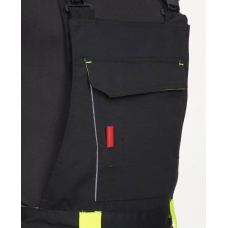 Pants with bib ARDON®NEON WINTER black-yellow Black