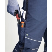 Pants with bib ARDON®URBAN+ dark blue shortened Blue (dark)