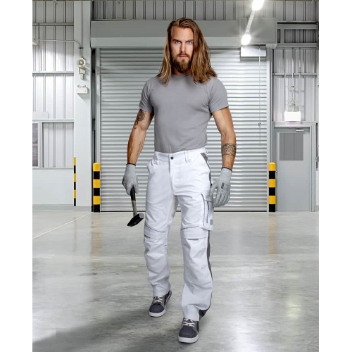 Waist pants ARDON®URBAN+ white-grey extended White
