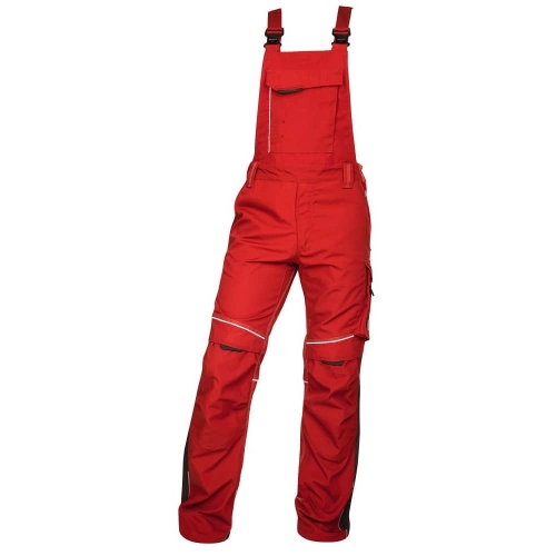 Nohavice s náprsenkou ARDON®URBAN+ červeno-čierne