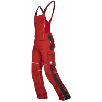 Pants with bib ARDON®URBAN+ red-black red (bright)