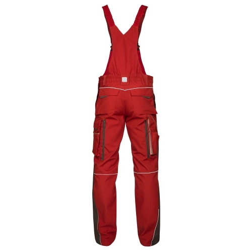 Pants with bib ARDON®URBAN+ red-black red (bright)