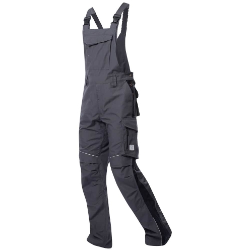 Nohavice s náprsenkou ARDON®URBAN+ tmavo sivé predĺžené