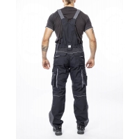Pants with bib ARDON®URBAN+ black-grey extended Black