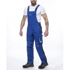 Nohavice s náprsenkou ARDON®URBAN+ stredne modré royal predĺžené 2XL 
