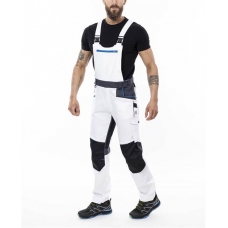 Nohavice s náprsenkou ARDON®4Xstretch® biele