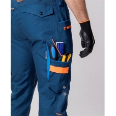 Nohavice s náprsenkou ARDON®CREATRON® modrá-neon 46 