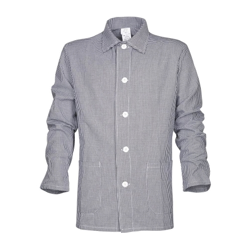 Butcher blouse PEPITO 01 White-grey