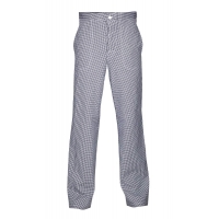 Butcher's trousers PEPITO 02 White-grey