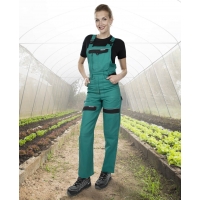 Pants with bib ARDON®COOL TREND women's green Green