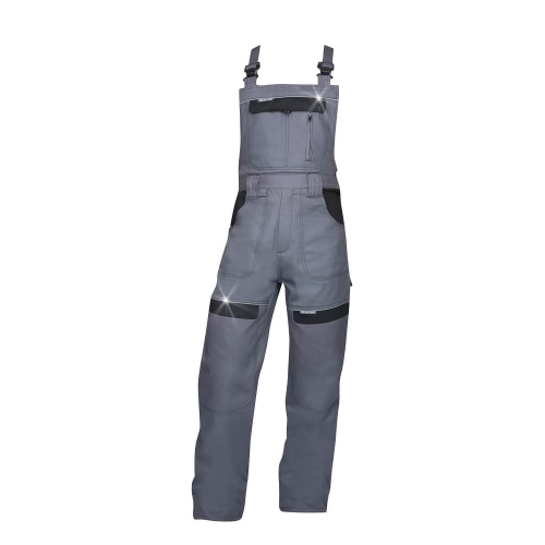 Pants with bib ARDON®COOL TREND gray-black extended Gray-black