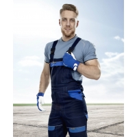 Pants with bib ARDON®COOL TREND dark blue-light blue 40 Blue-blue