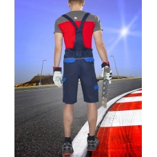 Shorts with bib ARDON®COOL TREND dark blue-light blue Blue-blue