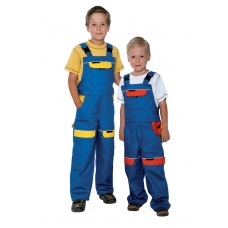 Children's pants with bib ARDON®COOL TREND blue-yellow Blue-yellow