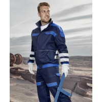 Reflective blouse ARDON®COOL TREND dark blue-light blue Blue