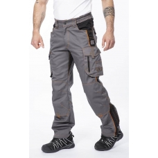 Pants to the waist ARDON®VISION 02 gray-orange, extended Gray