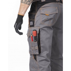 Pants to the waist ARDON®VISION 02 gray-orange, extended Gray