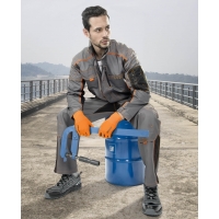 Blouse ARDON®VISION gray-orange, shortened - SALE Gray