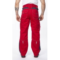 Waist trousers ARDON®VISION 02 red-grey, extended Red