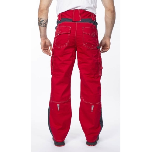 Waist trousers ARDON®VISION 02 red-grey, extended Red