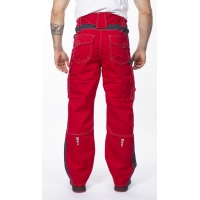 Waist trousers ARDON®VISION 02 red-grey, shortened Red