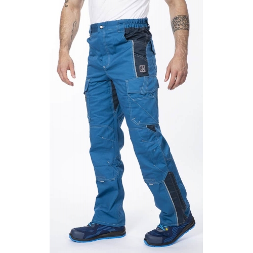 Waist pants ARDON®VISION 02 sv. blue-dark blue, shortened Blue