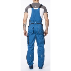 Nohavice s náprsenkou ARDON®VISION 03 sv. modro-tm. modré, skrátené 56 