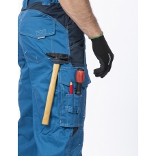 Nohavice s náprsenkou ARDON®VISION 03 sv. modro-tm. modré, skrátené 56 