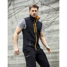 ARDON®VISION softshell vest, black-orange XS Black-orange