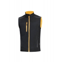 ARDON®VISION softshell vest, black-orange XS Black-orange