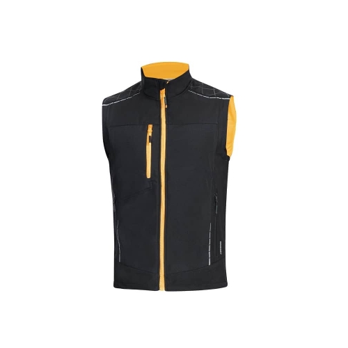 ARDON®VISION softshell vest, black-orange XS Black-orange