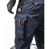 Pants with bib ARDON®VISION 03 dark blue, shortened Blue (dark)